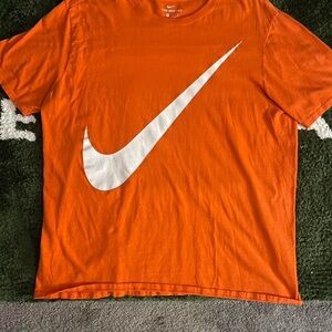 Nike Orange Shirt with White Logo